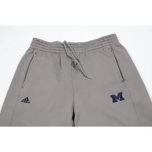 Vtg Y2K Adidas Mens L Team Issued University of Michigan Football Wide Leg Pants